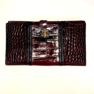 Brighton, vintage Brown crocodile wallet